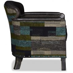 Modern Furniture Eclectic colors and fancy details barel chair