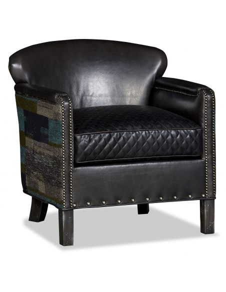 Modern Furniture Eclectic colors and fancy details barel chair
