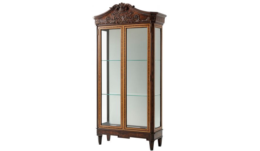 dining room glass display cabinet