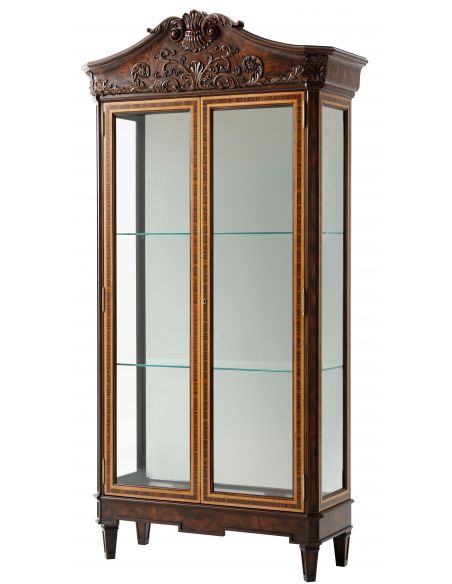 Classic glass display cabinet