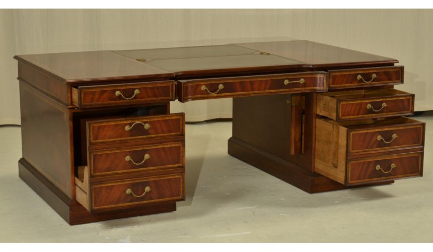Executive Desks Office Furniture Mahogany True Partners Desk