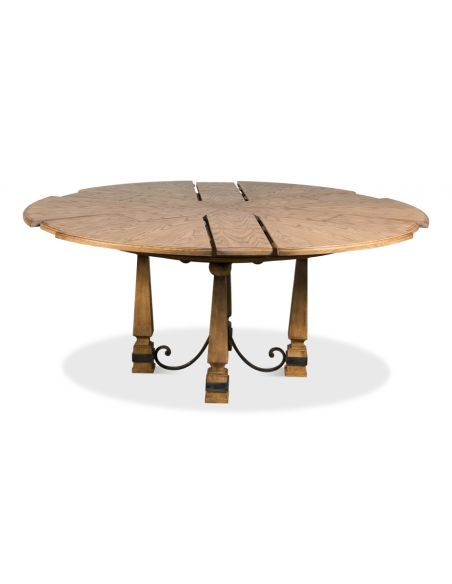 70 Jupe table self storing leaves, solid oak