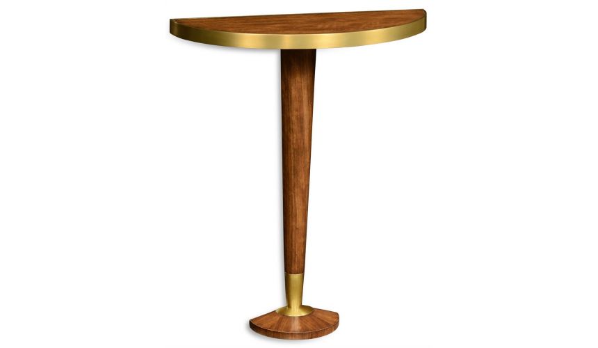Hyedua wood bracket table with pedestal.