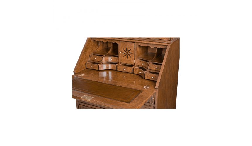 Myrtle Burl Secretary Bookcase
