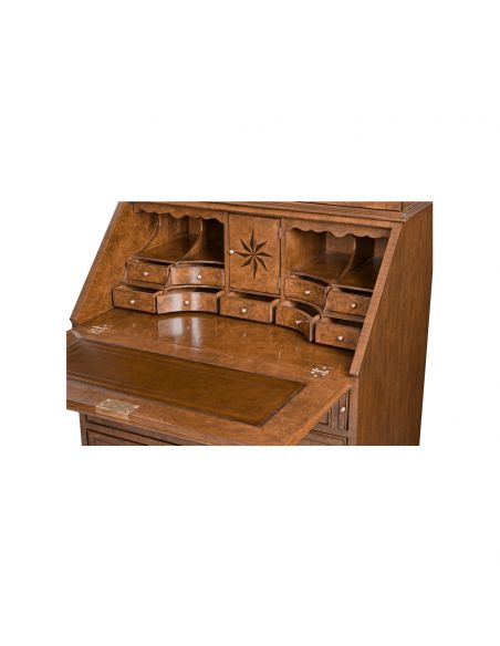 Myrtle Burl Secretary Bookcase