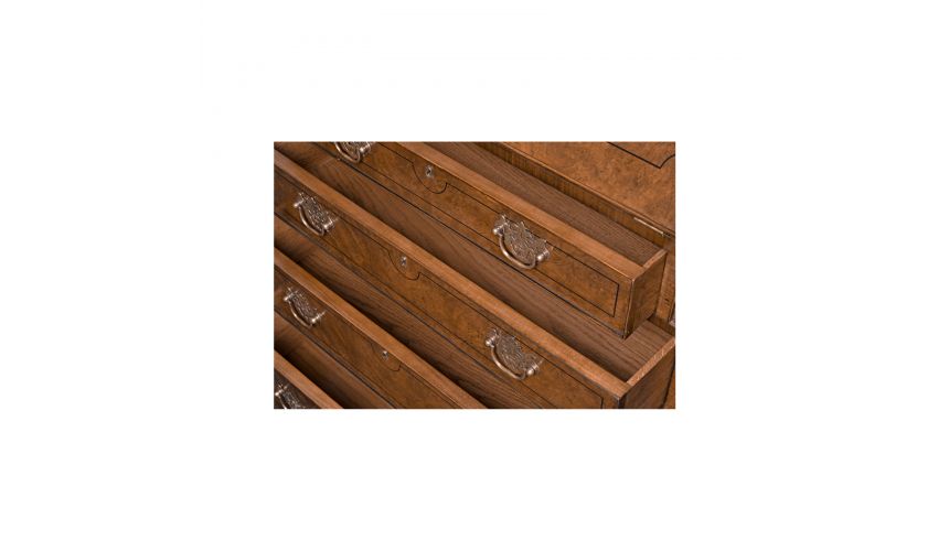 Myrtle Burl Secretary Bookcase