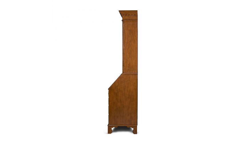 Myrtle Burl Secretary Bookcase