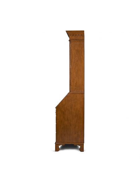 Myrtle Burl Secretary Bookcase