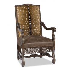 Luxury Upholstered Furniture, Deer Hide and Leather Arm...