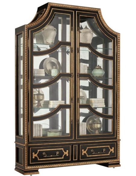 Luxurious Black Knight's Display Cabinet