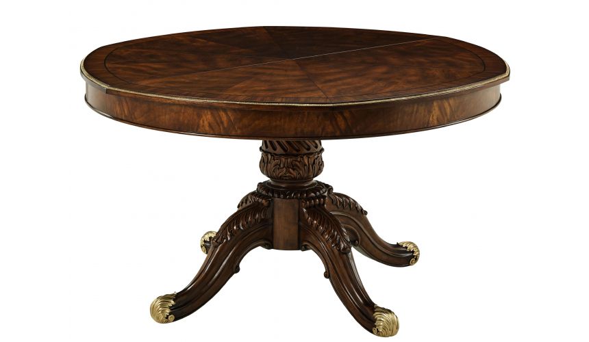 High end dining table rotary extending round to round 84