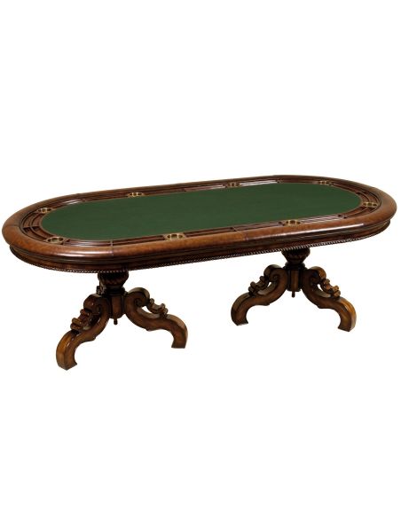 Mahogany poker table