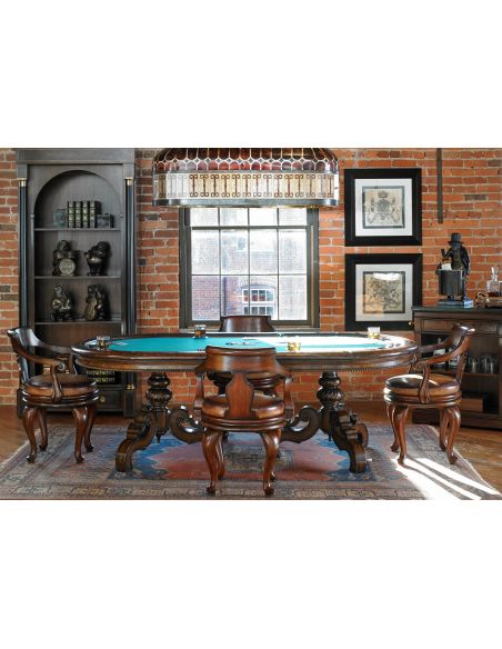 Mahogany poker table