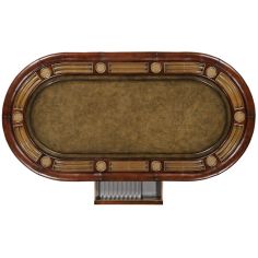 Game Card Tables & Game Chairs Mahogany poker table 2