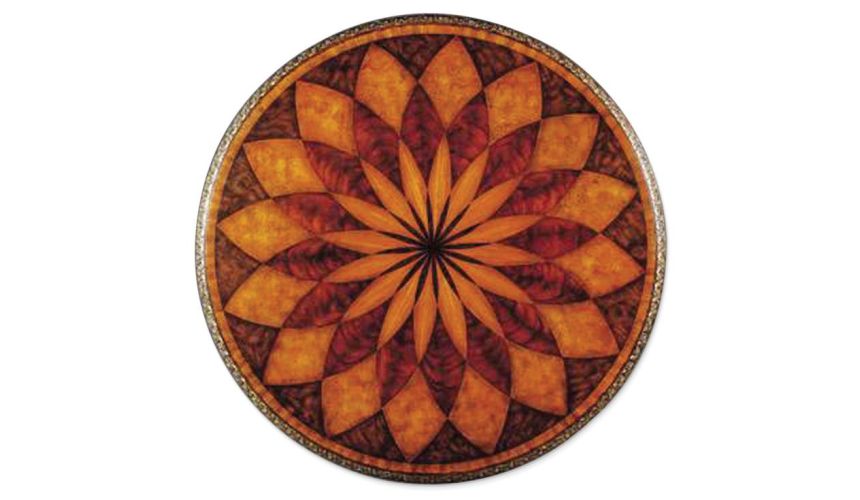 Striking Mahogany Carved Center Table