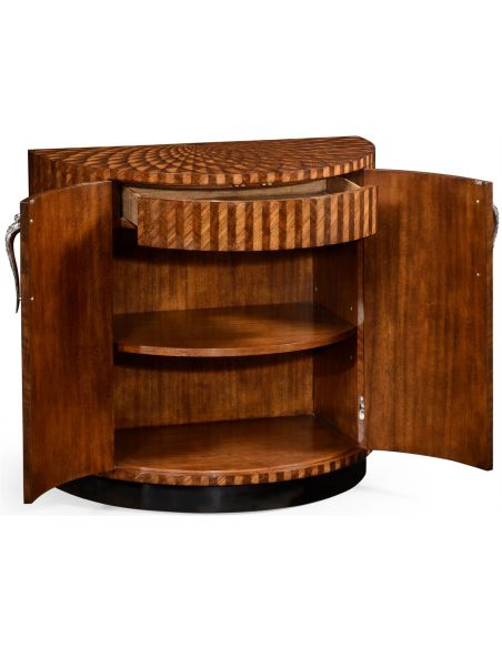 Scale inlay cocktail cabinet.