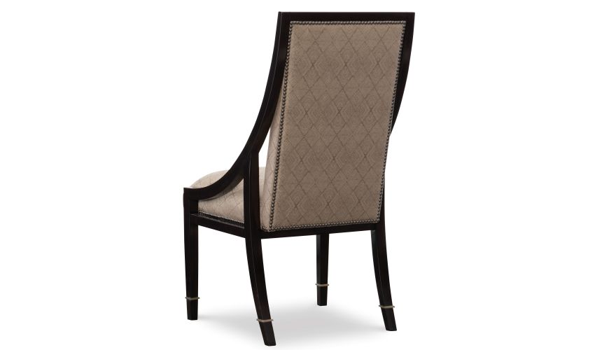 Art deco dining table with beautiful wooden inlay work