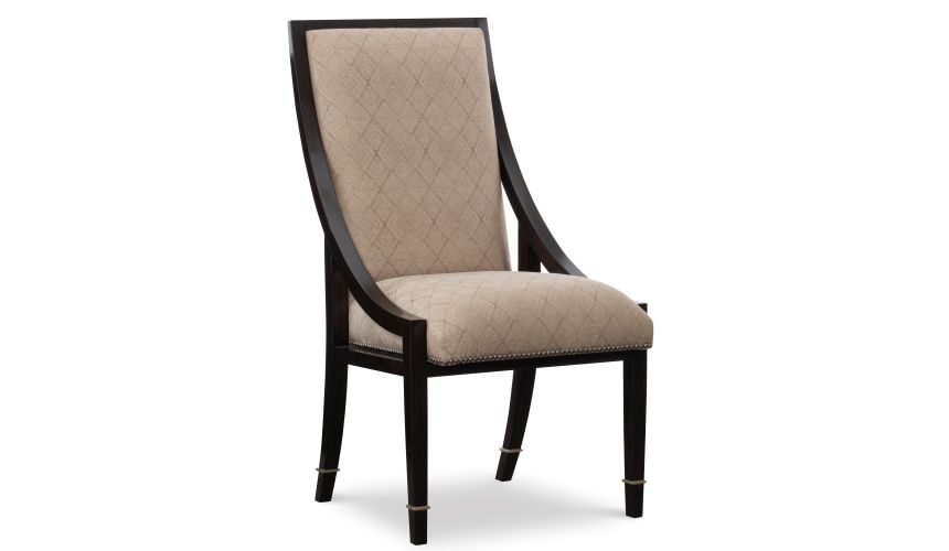 Art deco dining table with beautiful wooden inlay work