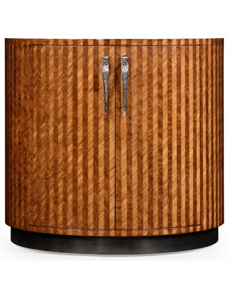 Scale inlay cocktail cabinet.
