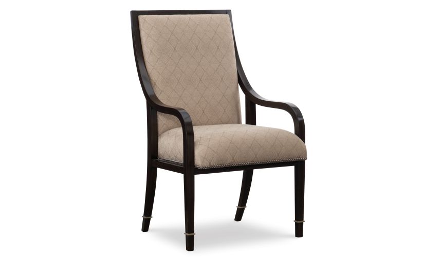 Art deco dining table with beautiful wooden inlay work