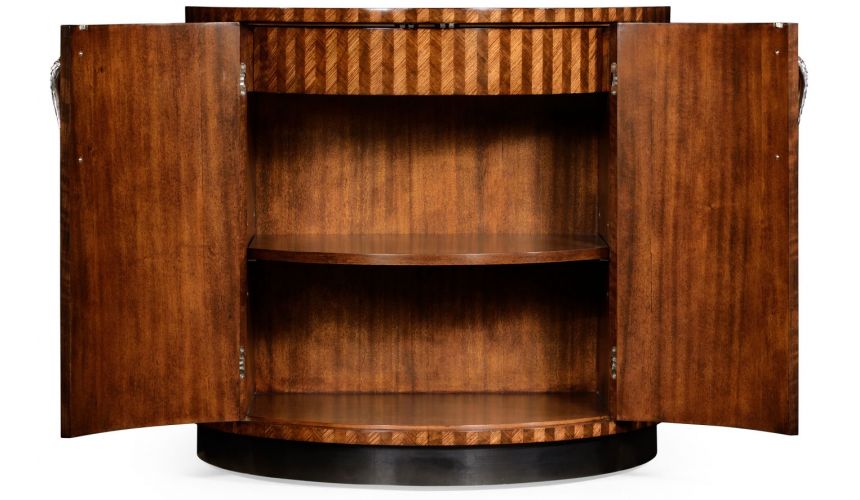 Scale inlay cocktail cabinet.