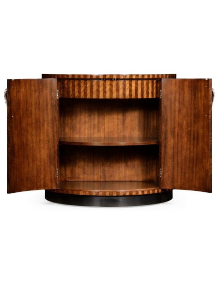 Scale inlay cocktail cabinet.