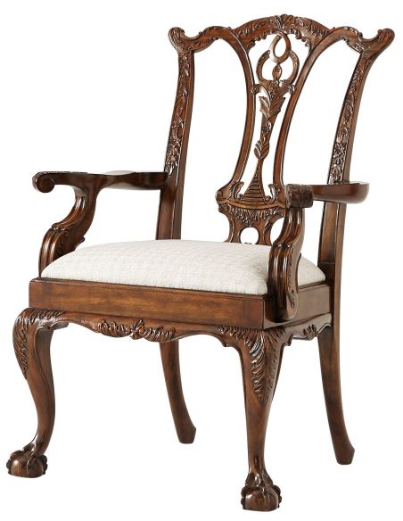 Mahogany and Brass Inlaid Twin Pedestal Dining Table