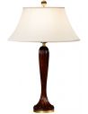Table Lamps Mahogany fluted table lamp