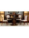 Dining Tables Jupe table transitional style with Paldao veneer top.