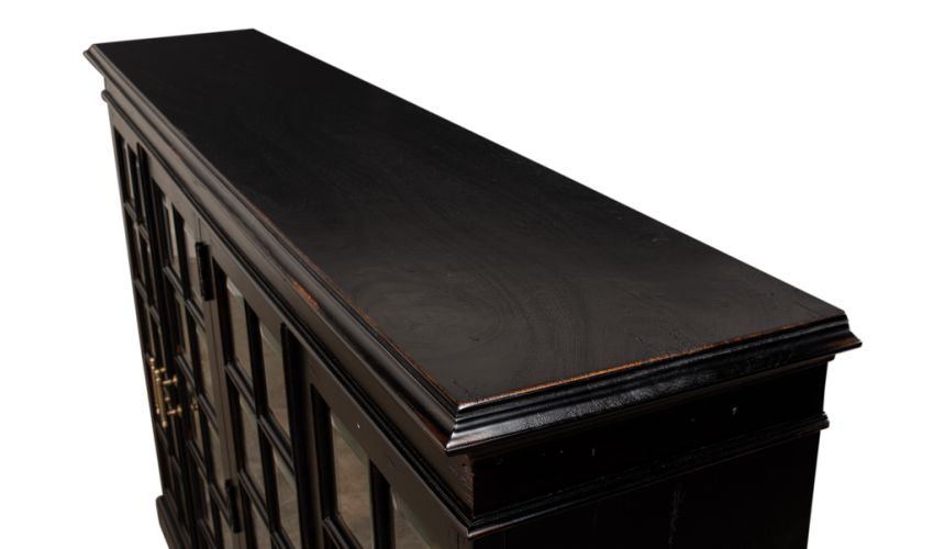 Console Table with Four Adjustable Shelves