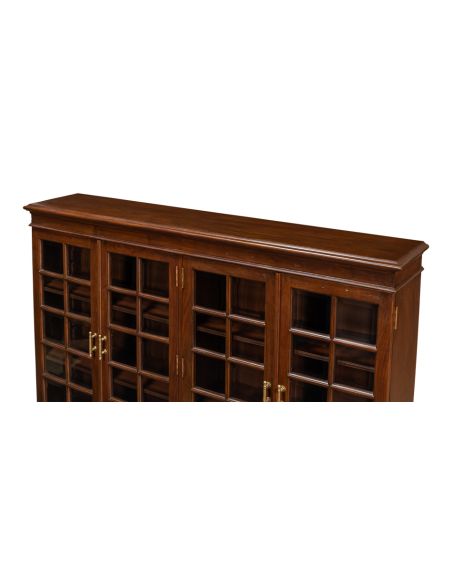 Low Bookcase with Four Adjustable Shelves