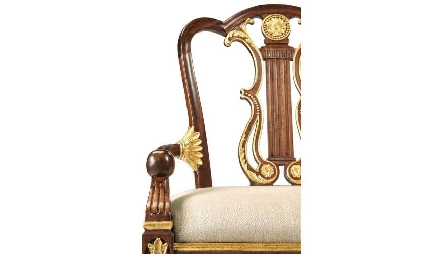 Formal swivel bar stool