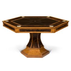 Game Card Tables & Game Chairs Luxurious Home Accents Hexagonal Game Table 2