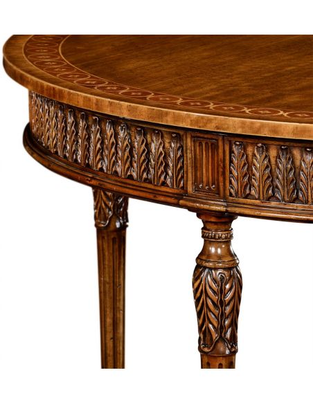 Napoleon III style circular centre table with fine inlay.