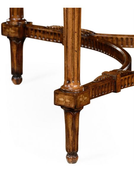 Napoleon III style circular centre table with fine inlay.