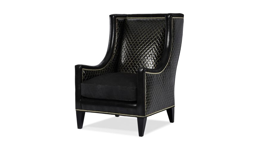 Modern animal print armchair