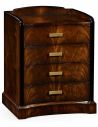 Biedermeier style mahogany bedside chest