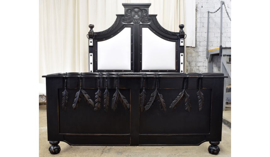 Indian Nation bed. High style western furniture