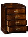 Biedermeier style mahogany bedside chest