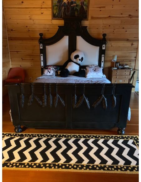 Arrows and feathers, Indian Nation bed. High style western furnitur...