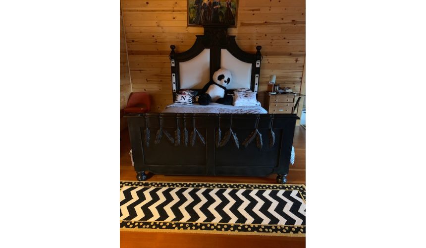 Arrows and feathers, Indian Nation bed. High style western furnitur...