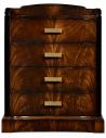 Biedermeier style mahogany bedside chest