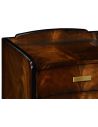 Biedermeier style mahogany bedside chest