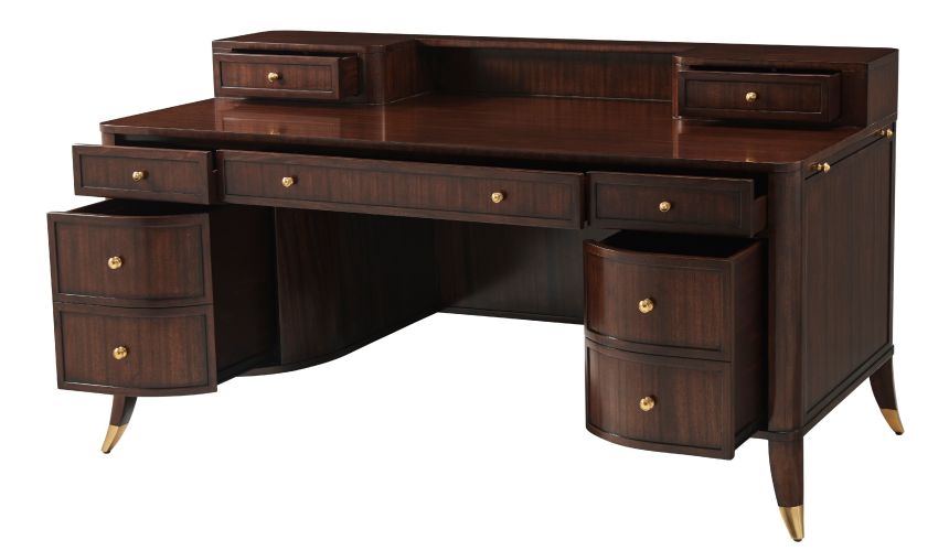 Executive desk with modern styling
