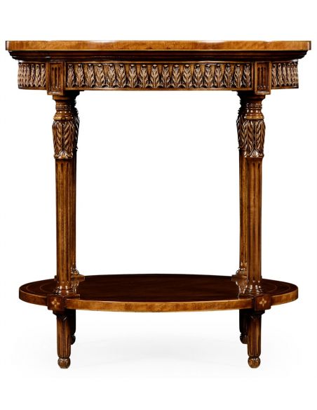 Napoleon III style round side table with fine inlay