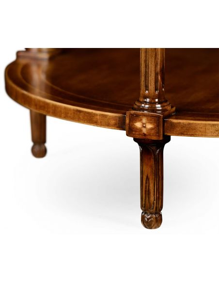Napoleon III style round side table with fine inlay
