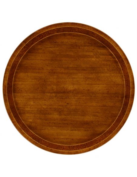 Napoleon III style round side table with fine inlay