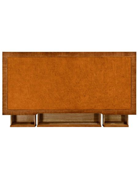 Sheraton style Walnut bureau plat