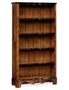 Argentinian walnut tall open bookcase