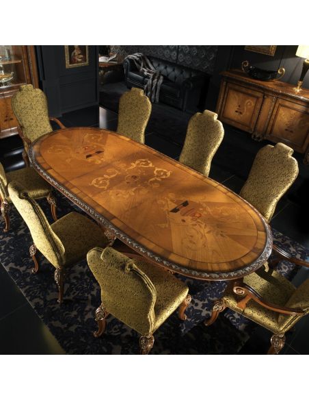 1 High end dining room table Italian furniture